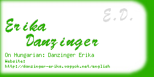 erika danzinger business card